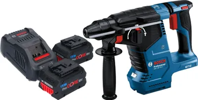 Produktbild von Bosch GBH 18V-24 C Professional Akku Bohrhammer 18 V 2,4 J Brushless SDS plus + 2x ProCORE Akku 8,0 Ah + Ladegerät