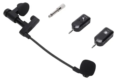 Obrázek produktu pro Bezdrátový nástrojový mikrofon 2,4 GHz pro housle, violoncello a kytaru, klipový kondenzátorový mikrofon pro vystoupení na pódiu, kapela