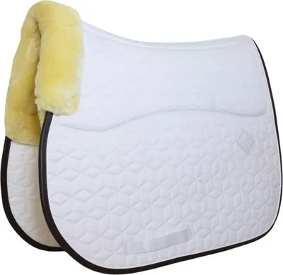 Produktbild von Kentucky Horsewear Dressurschabracke Skin Friendly Sternmuster Schabracke Weiß Full