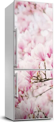 Produktbild von Tulup Kühlschrankdekoration - 70x190 cm - Aufkleber auf dem Kühlschrank - Magnolienblüten