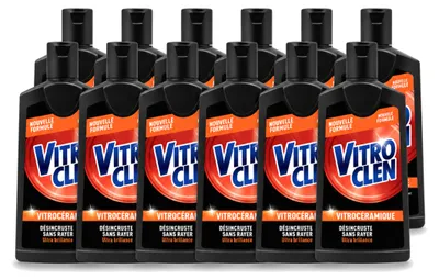 Produktbild von 12 x Vitroclen Kookplaatreiniger für Keramik- und Induktionskochfelder 310 ml - Vorteilspackung - 12 Stücke