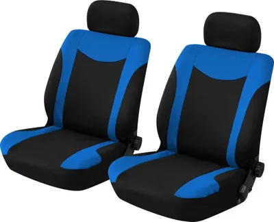 Productafbeelding van START Zitkussen, set van stoelhoezen, voor, zwart, blauw