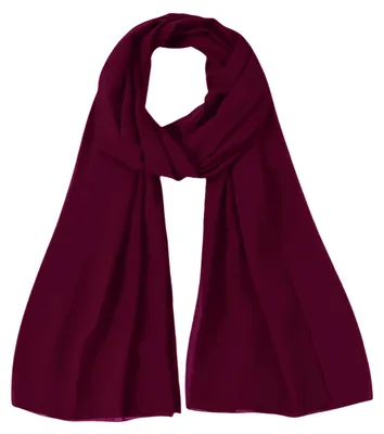 Imagen del producto de Pañuelo hijab de gasa, ligero, color burdeos, para uso diario
