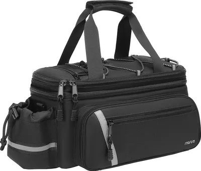 Produktbild von Fahrradtasche mit Regenhülle und faltbaren Fahrradtaschen - 8L isolierte Rückbanktasche für das Fahrrad