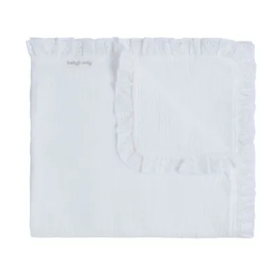 Produktbild von Baby's Only Kinderdecke Calm - Weiß - 100x135 cm