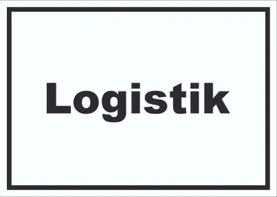 Produktbild von Logistik Schild mit Text Transport Versand waagerecht A3 (297x420mm)