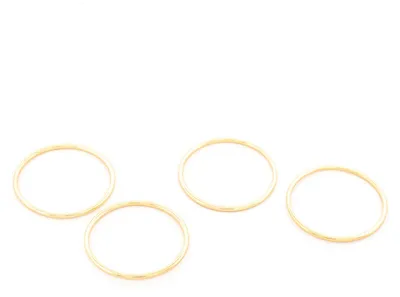 Produktbild von Vintageparts Geschlossene Ringe 20mm Messing IP-Gold