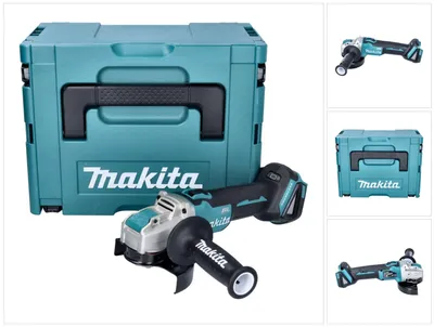 Obrázek produktu pro Akumulátorová úhlová bruska Makita DGA 521 ZX1J 18 V 125 mm X-LOCK Brushless + Makpac - bez akumulátoru, bez nabíječky.