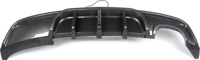 Image de Diffuseur de pare-chocs arrière Deluxe – Pour BMW Série 1 E82 Coupé 135i M Sport – Look carbone, style F1, avec éclairage