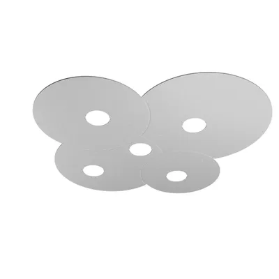 Image de Plafonnier moderne Nuage Métallique Gris 5 Lumières Gx53