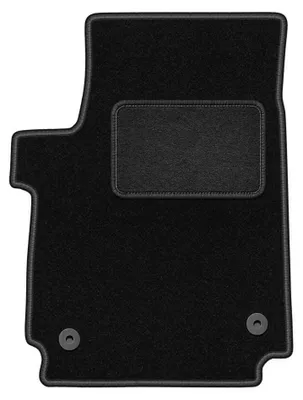 Image de Tapis conducteur en moquette pour Volkswagen Amarok 2010- (pick-up) – 1 pièce, noir, sur mesure – Wielganizator LUX