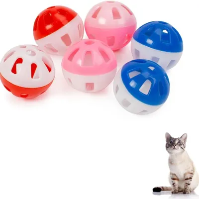 Immagine prodotto di PARENCE - Set di 6 palline per gatti, diametro 4 cm - Giocattolo interattivo con luci