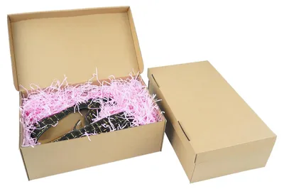 Image de Boîte en carton - Boîte de rangement avec couvercle - 30 x 18 x 10 cm - Lot de 10
