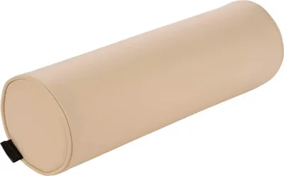 Produktbild von Nackenrolle mit Bezug aus Kunstleder, Knierolle, Lagerungsrolle für die Lagerung und Physiotherapie | 50 x 15cm | Elfenbein