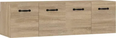Produktbild von vidaXL Wandschränke 2 Stk. Sonoma-Eiche 80x35x36,5 cm Holzwerkstoff