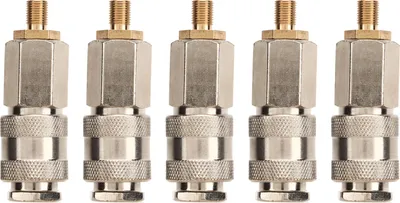 Immagine prodotto di 5pcs pneumatico gonfiatore compressore d'aria adattatore 3 in 1 connettore rapido copre la vostra pompa con strumenti pneumatici