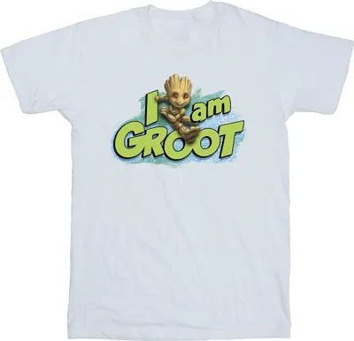 Produktbild von Marvel - "Guardians Of The Galaxy I Am Groot" T-Shirt für Herren BI27864 (S) (Weiß)