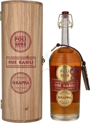 Produktbild von Poli Grappa Barrique Due Barili in Holzkiste 40,00 % 0,70 Liter