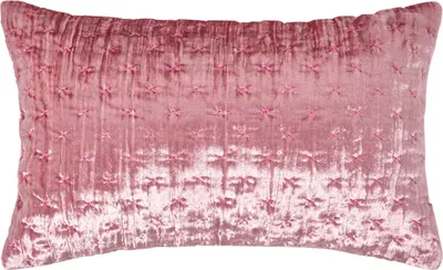 Produktbild von HOMESCAPES Pannesamt-Kissenbezug in Rosa, 30 x 50 cm