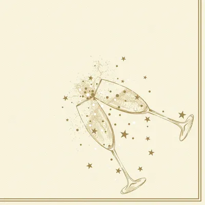 Produktbild von Papstar Servietten gold Festivity
