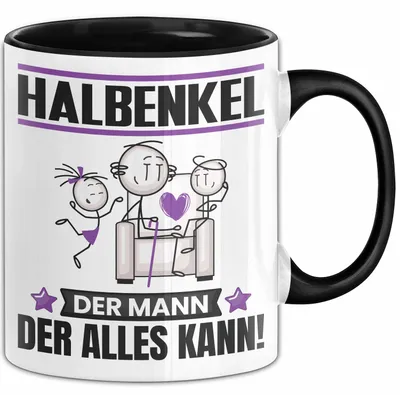Produktbild von Halbenkel Tasse Geschenk für Halbenkel Der Mann Der Alles Kann Geschenkidee zum Geburtstag (Schwarz)