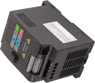 Imagen del producto de SKI780 Mini VFD, convertidor de frecuencia de 220 V / 380 V, para motores trifásicos de 0,75/1,5/2,2 kW (220V). Convertidor de frecuencia variable, monofásico/trifásico, para carga