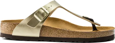 Produktbild von Birkenstock Damen Zehentrenner Badeschlappen Sandalen, Größe:EU 39, Farbe:Gelb-gold