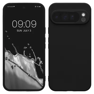 Produktbild von kwmobile Handyhülle für Google Pixel 10 Pro XL Hülle - weiches Handy Silikon Case - Schutzhülle Cover - Schwarz matt