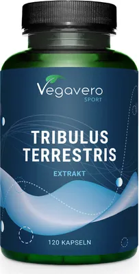 Immagine prodotto di Vegavero Tribulus Terrestris | 120 capsule | 600 mg di estratto di Tribulus terrestris per capsula | 90% di saponine | vegan