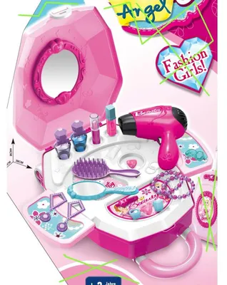 Produktbild von Beauty Case Trolley Haartrockner Kinder Mädchen Schminke Kosmetik Koffer Box