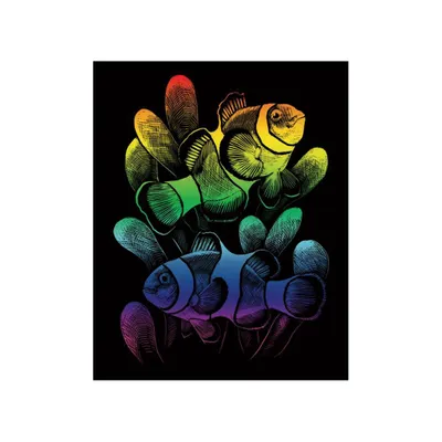 Productafbeelding van Royal & Langnickel Regenboogfolie-gravurekunst, 18" x 10", Koraalduifvis