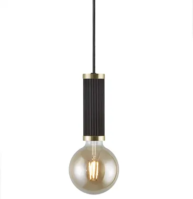 Produktbild von Nordlux Galloway LED Hängeleuchte E27 Schwarz/Messing 2011053003