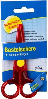 Produktbild von Bastelschere - abgerundete Spitze - rot