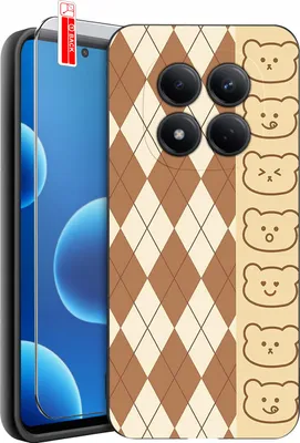Produktbild von Hülle für Xiaomi Redmi Note 15 Pro 4G | Designs | Mattes Silikon-Case + Displayschutzglas