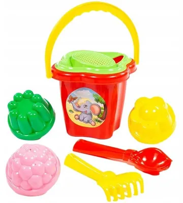 Produktbild von Polesie Sandspielzeug-Set Eimer mit Sieb & Förmchen