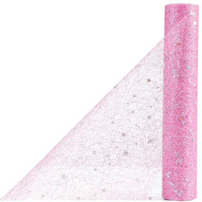 Imagen del producto de Mantel individual con lentejuelas, color rosa, de 30 cm x 10 metros, ideal para fiestas y decoración