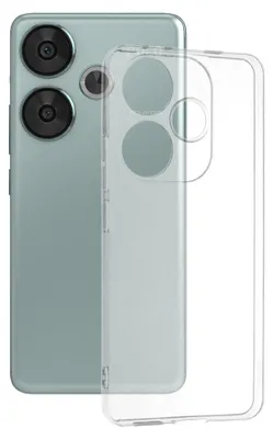 Obrázok produktu pre Techsuit Clear Silicone puzdro pre Xiaomi Poco F6 – priehľadné