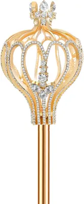 Image de Bâtons magiques dorés, 50 cm, pour costumes