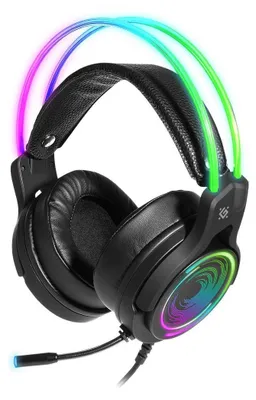 Immagine prodotto di Defender Cosmo Pro RGB, cuffie da gioco, cuffie con microfono, controllo del volume, nero, 7.1 (virtuale), tipo di driver da 50 mm