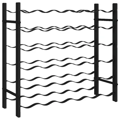 Imagen del producto de Estantería para vinos, diseño industrial, capacidad para 48 botellas, 64 x 22 x 58,5 cm