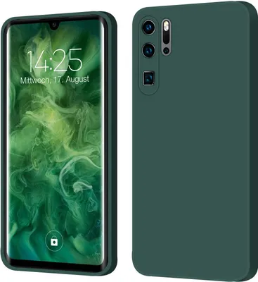 Produktbild von Hülle für Huawei P30 Pro Case Cover Bumper Silikon Softgrip Schutzhülle Farbe: Grün