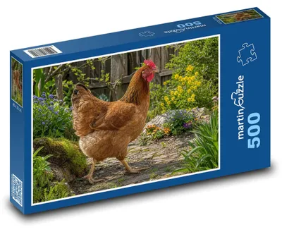 Obrázek produktu pro Puzzle 500 Slepice na zahradě - martinpuzzle