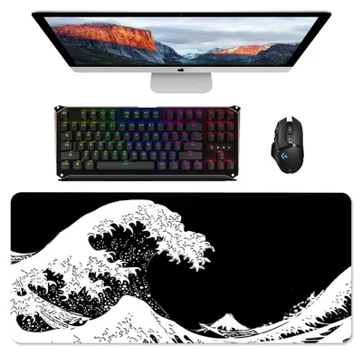 Produktbild von Gaming-Mauspad XXL 900x400x3 mm mit genähten Kanten, waschbar