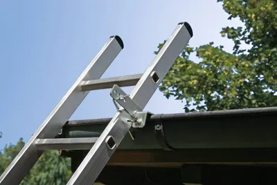 Produktbild von Günzburger Steigtechnik Dachrinnenhalter passend für alle Leiterholme Stahl/verzinkt - 019114