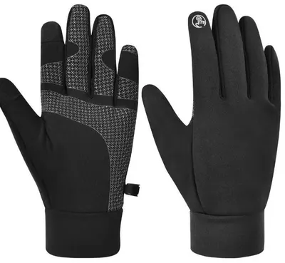 Produktbild von Winterhandschuhe Thermo Touchscreen Handschuhe Fahrradhandschuhe für Outdoor, Schwarz, Größe: M, Stil C