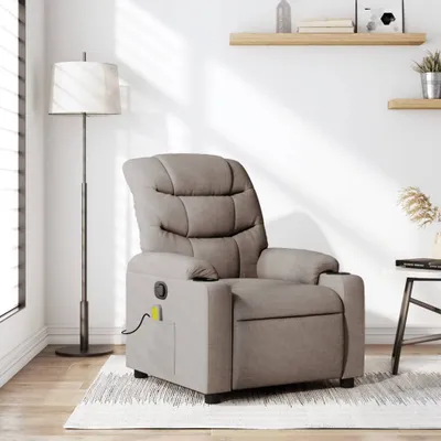 Produktbild von Massagesessel Fernsehsesel Taupe Stoff 374163