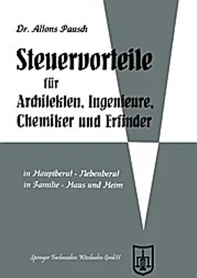 Zdjęcie produktu dla Steuervorteile für Architekten, Ingenieure, Chemiker und Erfinder