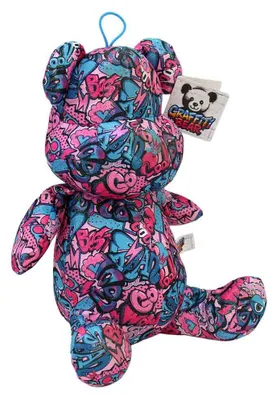 Image de Graffiti Teddybär pink "Cool" - ca. 32 cm