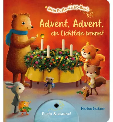 Obrázok produktu pre Mein Puste-Licht-Buch: Advent, Advent, ein Lichtlein brennt