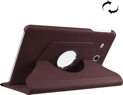 Produktbild von Tablet Tasche für Samsung Galaxy Tab E 9.6 Leder Schutz Hülle 360 ° Case Braun